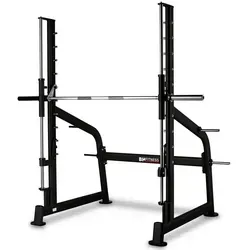 Sport-Knight® Multipresse Multipresse-Kraftstation, Multipower-Ständer, Kniebeugen-Hantelbank, Robuste Konstruktion schwarz