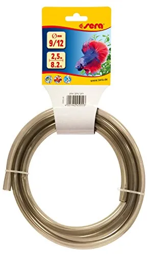 sera 9/12 Schlauch grau 2,5 m - Schauch fürs Aquarium - Flexible Schläuche in verschiedenen Durchmessern, Längen und Farben