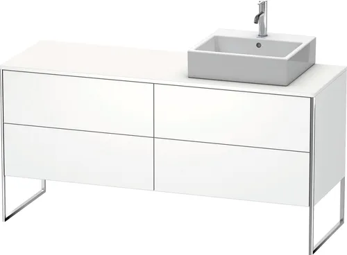 Du Xsquare Kwtu Bds 1600x548x778mm, Tipon, Weiß Seidenmatt