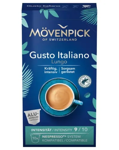 Mövenpick Kaffeekapseln GUSTO ITALIANO LUNGO, 80 Stück