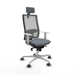 Piqueras-y-crespo Ergonomischer Bürostuhl Grau Komfort