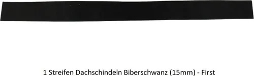 Dachschindeln Biberschwanz (15mm) - First 2 Streifen von Manufaktur Martinshof