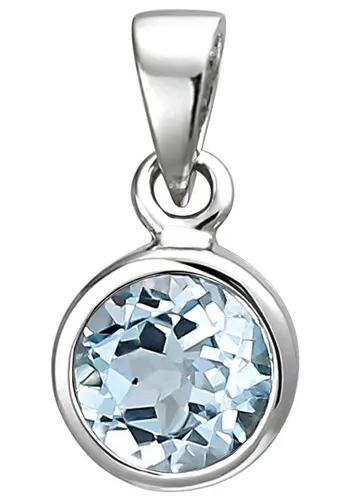 JOBO Kettenanhänger Anhänger mit Blautopas, 925 Silber in blau von JOBO