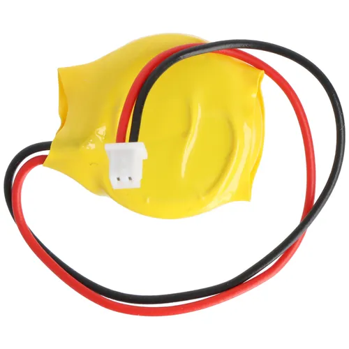 AccuCell CMOS Batterie CR2032 3V mit Kabel und Stecker, Polung +/- beachten