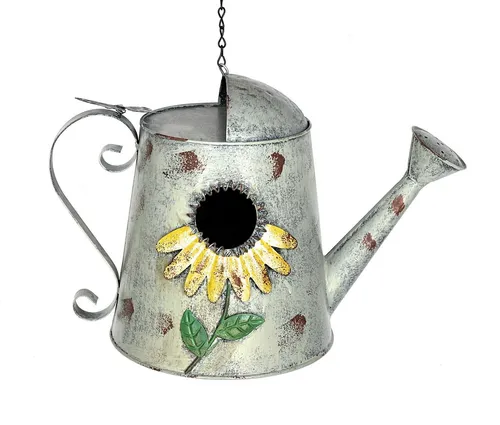 DanDiBo Vogelhaus aus Metall in grau von DanDiBo