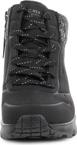 Skechers Winter Boots - Schwarz, 34 EU, aus synthetischem Leder für warmen Komfort und stilvollen Schutz im Winter