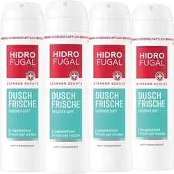 HIDROFUGAL Deo Spray DUSCH FRISCHE Starker Anti-Transpirant Schutz 4 x 150 ml