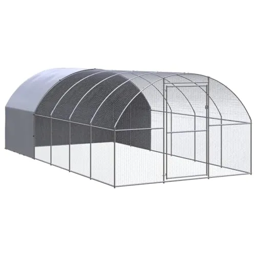 vidaXL Outdoor Hühnerstall 3x6x2m aus verzinktem Stahl