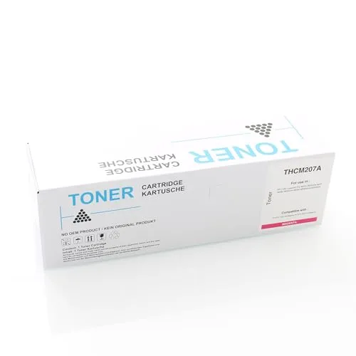ABC Kompatibler Toner für HP 207A W2213A Magenta für HP Color LaserJet Pro M255 M255dw MFP M282 M282nw M283 M283cdw M283fdw