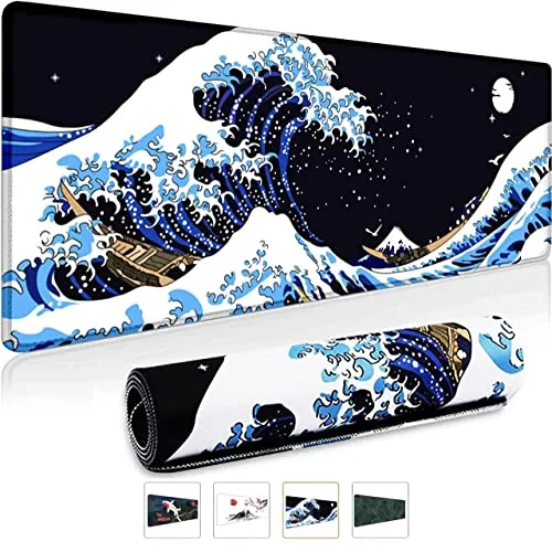 Gaming Mauspad XXL Großes Mousepad mit vernähten Kanten