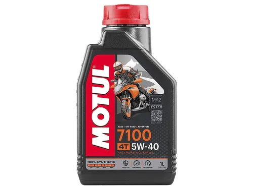 MOTUL ENGINE OIL MOTOR 4T 7100 5W40 1LT SYNTHETIC in weiß von Motul