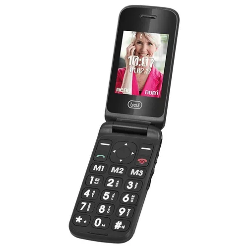 Trevi Flex Plus 55 Schwarz Handy Clamshell mit SOS-Funktion