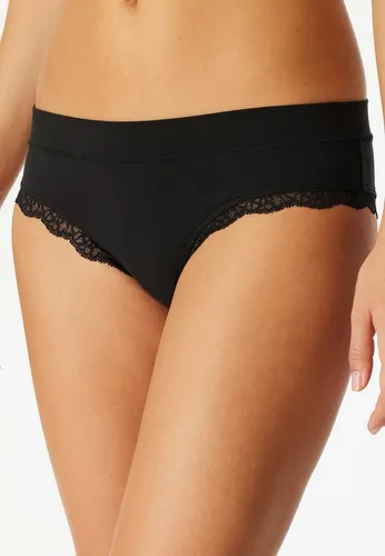 Schiesser Brasilslip Unique Cotton feine Spitze an den Beinausschnittten