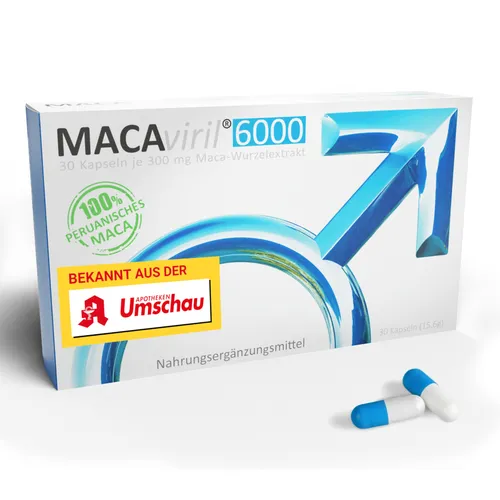 Produktbild Hochdosierte MACA Kapseln für Männer | 6000 mg Tagesdosis