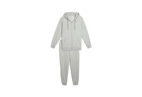 PUMA Unisex Hooded Sweat Suit TR - Gestrickte Anzüge in Light Gray Heather - Kostüme, stylischer und bequemer Hooded Sweat Suit für sportliche Aktivitäten und Freizeit.