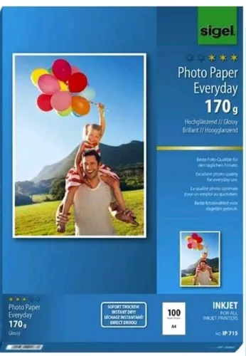 SIGEL Photo Paper Everyday, A4, 170 g/m², weiß