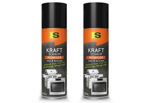 Spraytive 2x 500ml Reinigungsspray Backofen & Grillreiniger – Kraftschaum-Spray Backofenreiniger (Made in Germany)