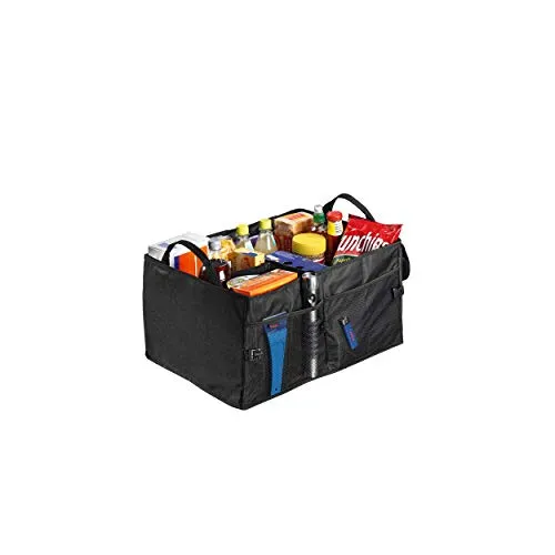 hama Auto-Organizer schwarz - Flexibler Kofferraum-Organizer mit 9 Fächern, ideal für Ordnung und Sicherheit im Auto