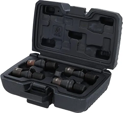 KS TOOLS Werkzeug 150.2680 - VAG-Werkzeugset im Kunststoffkoffer, bestehend aus 4 Teilen aus robustem Chrom-Molybdänstahl, ideal für präzise Arbeiten an Fahrzeugen.