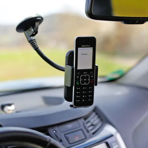 Handyhalterung Universal, Schwanenhals 20cm m.Saugfuß, f.Handys v.50-92mm Breite