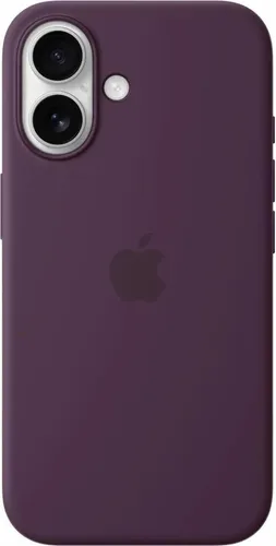 Apple iPhone 16 Silikon Hülle - MagSafe Soft Case in Lila, eleganter Schutz mit stoßabsorbierender Wirkung und perfekter Passform