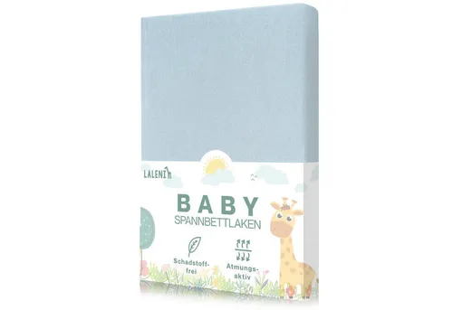 Laleni Spannbettlaken Premium für Beistellbett - Atmungsaktives Spannbetttuch, Gummizug: rundum, (3 Stück), 100% Baumwolle (150 g/m)