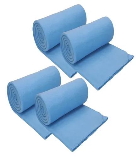 Wohndecke 4 Stück Fleecedecke Kuscheldecke Größe 130 x 170 cm, Betz