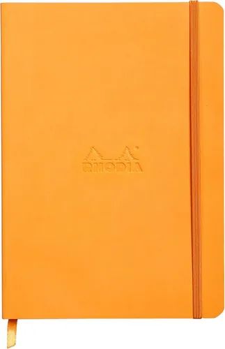 RHODIA Notizbuch RHODIARAMA DIN A5 kariert orange 80 Blatt von Rhodia