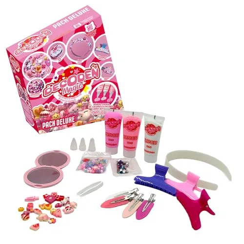 Decoden 64484130-2 Magic-Set, Unendlichkeitszeichen, gefälschte Creme, Buttercream zum Dekorieren, Perlen, Perlen und Zubehör für Haare und Spiegel, ab 4 Jahren