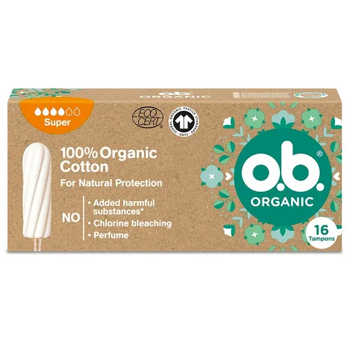 O.B. Organic Tampons Super, 16 Stück
