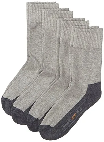 Camano GmbH Co KG Herren 5942 sportssokker 4 par Sportsocken, Grau, 43-46 EU