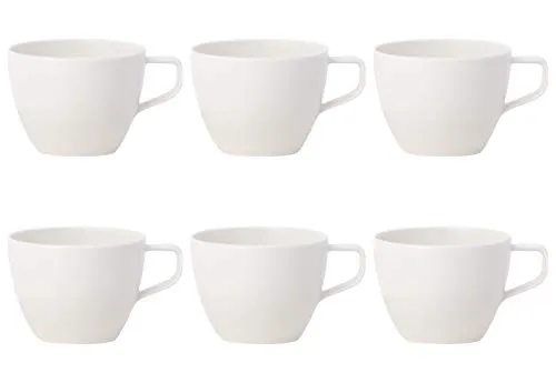 Villeroy & Boch ARTESANO ORIGINAL Kaffeetasse 250ml - 6er Set - Tassen- & Untertassensets, stilvolles 6er Set aus hochwertigem Porzellan, mikrowellensicher und spülmaschinenfest für den täglichen Genuss.