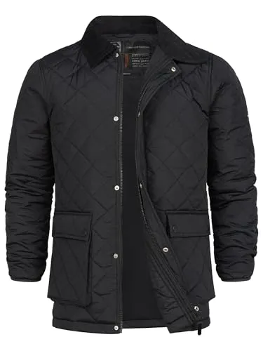 Indicode Sommerjacke INDrills - Funktionsjacke in zeitlosem Design mit Cordkragen und praktischen Pattentaschen, perfekt für den lässigen Look in der Übergangszeit.