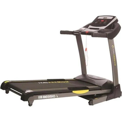 HMS Premium BE8510-i Elektrisches Laufband – Interaktive Fitnesslösung - Das BE8510-i Laufband bietet ein stabiles Design, eine komfortable Trainingsfläche und die innovative Verbindung zur DelightTech Fitness App für ein einzigartiges Trainingserlebnis.