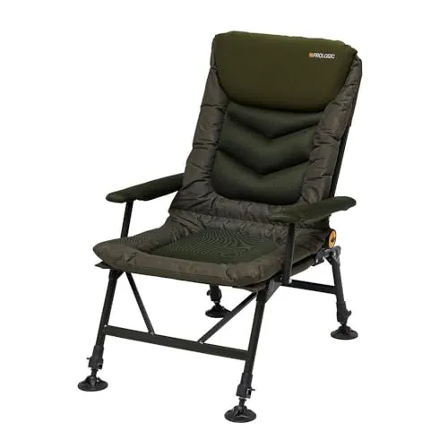 PROLOGIC INSPIRE RECLINER CHAIR WITH ARMRESTS - Stühle & Liegen - Verstellbarer Karpfenstuhl mit Armlehnen, ideal für Angler und Outdoor-Enthusiasten, bequem und stabil.