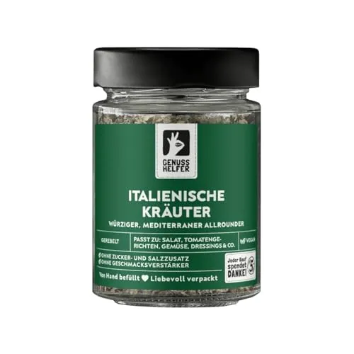 Bremer Gewürzhandel Italienische Mischung, gerebelt, universelle mediterrane Kräuter, für Pasta, Salate und Pizza, 25g im Glas