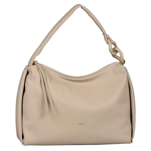 Gabor Damen Handtaschen 010510 - Beige, Einheitsgröße - Elegante Schultertasche aus weichem Kunstleder mit viel Stauraum und praktischen Fächern für optimale Übersicht. Ideal für den Alltag – Ihr stilvoller Begleiter!