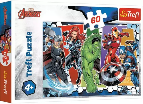 Puzzle 60 elementów. Niezwyciężeni Avengersi Trefl 5900511173574