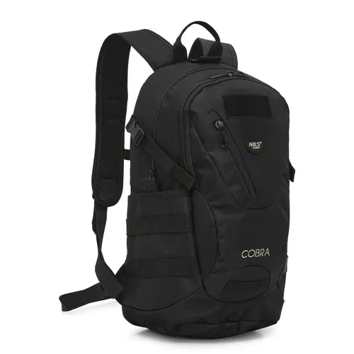 NC3905 PLECAK TAKTYCZNY COBRA CZARNY 25L NILS CAMP - Taktischer Rucksack mit 25L Volumen, ideal für Outdoor-Aktivitäten und Abenteuer. Robuste Konstruktion in Schwarz.