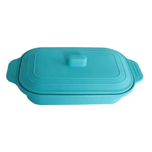 VITAL VAC Dampfgarer für Mikrowelle 1-2 Rationen | Dampfgarer aus Silikon | Schnelles Kochen mit Dampf in Mikrowelle und Backofen | Gesundes und Leckeres Essen in nur Wenigen Minuten