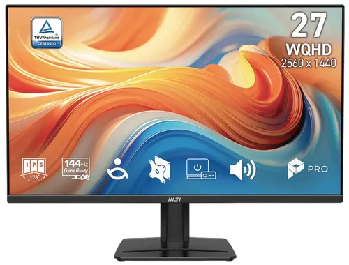 PRO MP275QDE E14, 27 Zoll WQHD LED-Monitor mit 144Hz - Erleben Sie brillante Farben und flüssige Bewegungen mit dem 27 Zoll WQHD Monitor. Ideal für Gaming und Multimedia mit schnellem 4 ms Reaktionszeit und Adaptive Sync für ruckelfreies Spielen.