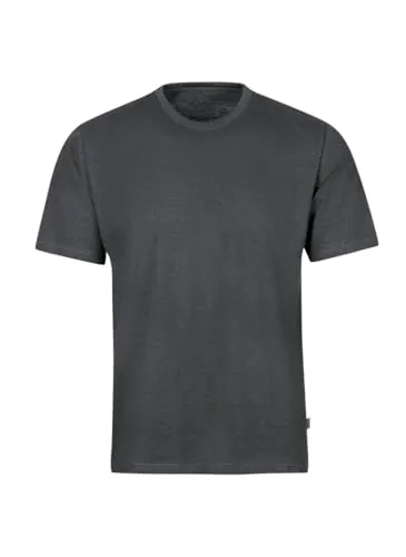 TRIGEMA T-Shirt DELUXE Baumwolle, Herren, Gr. XXL, anthrazit-melange