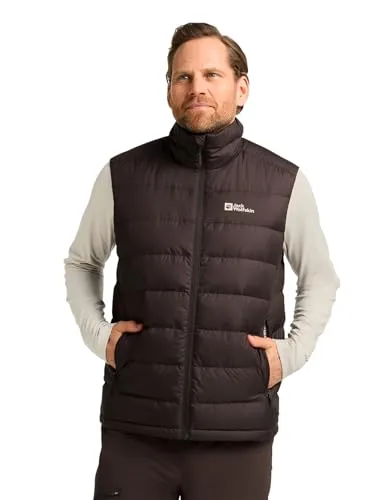 ATHER DOWN VEST M RDS – Leichte Isolationsweste in braun von Jack Wolfskin