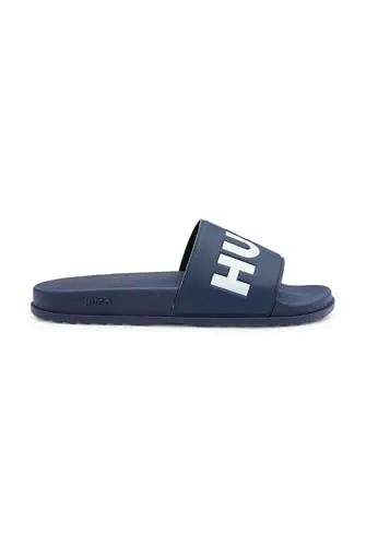 HUGO men Match_it_Slid_rblg_N Informal Shoes Blue 45 EU - Herren-Hausschuhe, perfekte Slip-on Passform und hochwertige Verarbeitung für optimalen Tragekomfort zu Hause.