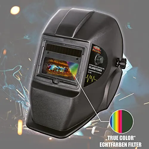 MAUK Solar Automatik Schweißhelm True Color mit realistischer Farbwahrnehmung
