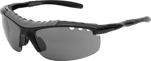 Uni Sonnenbrille 80er Fahrradbrille Sport Brille Retro verspiegelt Schwarz