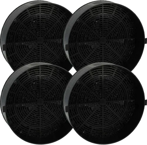 vhbw 4x Aktivkohlefilter kompatibel mit Alno AEF3810X GZD1125 Dunstabzugshaube - 16 cm