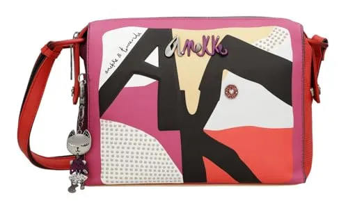 Anekke Hollywood Fashion Rectangular Crossbody Bag L Multicolor - Umhängetaschen mit einzigartigem Hollywood-Design, ideal für stilbewusste Frauen, die ihre Essentials modisch transportieren möchten.