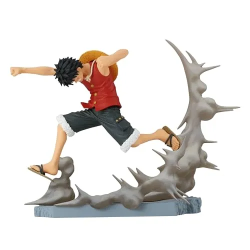 Banpresto Actionfigur Monkey D. Luffy - Senkozekkei, 8 cm, Sammlerfigur für One Piece Fans - Model Statuen – Einteilige PVC-Figur von Monkey D. Luffy, perfekt für Sammler und Anime-Enthusiasten, in hochwertiger Kartonverpackung.