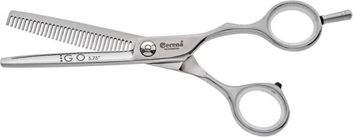 Cerena Modellierschere GO 5.75 32 Z. - Ergonomische Haarschneidekunst - Modellierschere mit 32 Zähnen, konvexen Blättern und justierbarem Schraubensystem. Ideal für präzises Slicen und Schneiden, perfekt für Profis im Friseursalon.